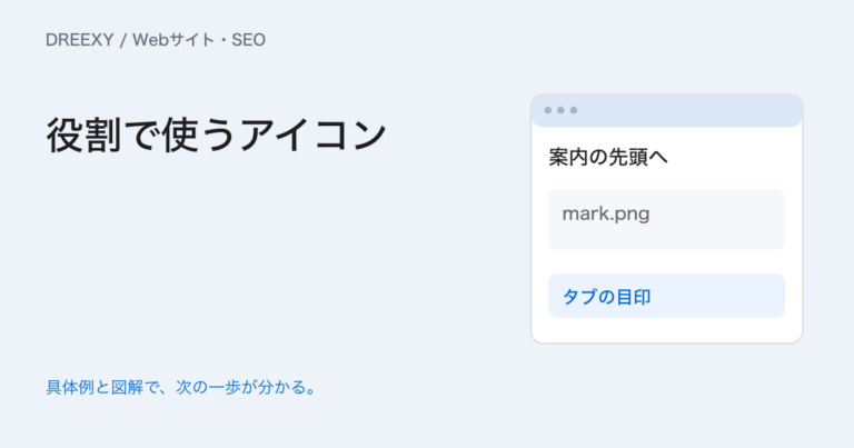 Webサイトのアイコン活用|操作の名前とファビコンを作って確かめるの実務ガイド。アイコンとファビコン設定表