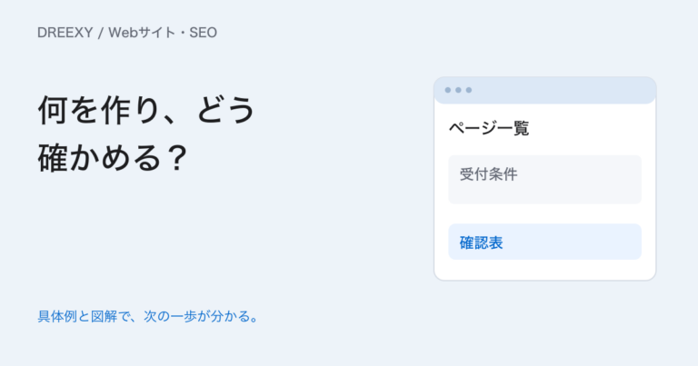 Webサイトの要件定義の進め方|制作範囲と完成の確かめ方を決めるの実務ガイド。Webサイト要件定義の依頼表