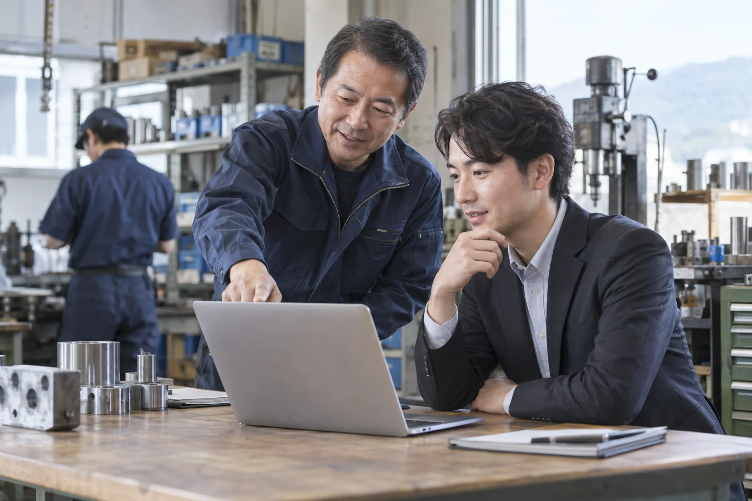 DXの意味を納期回答で理解するをテーマにした業務場面のイメージ